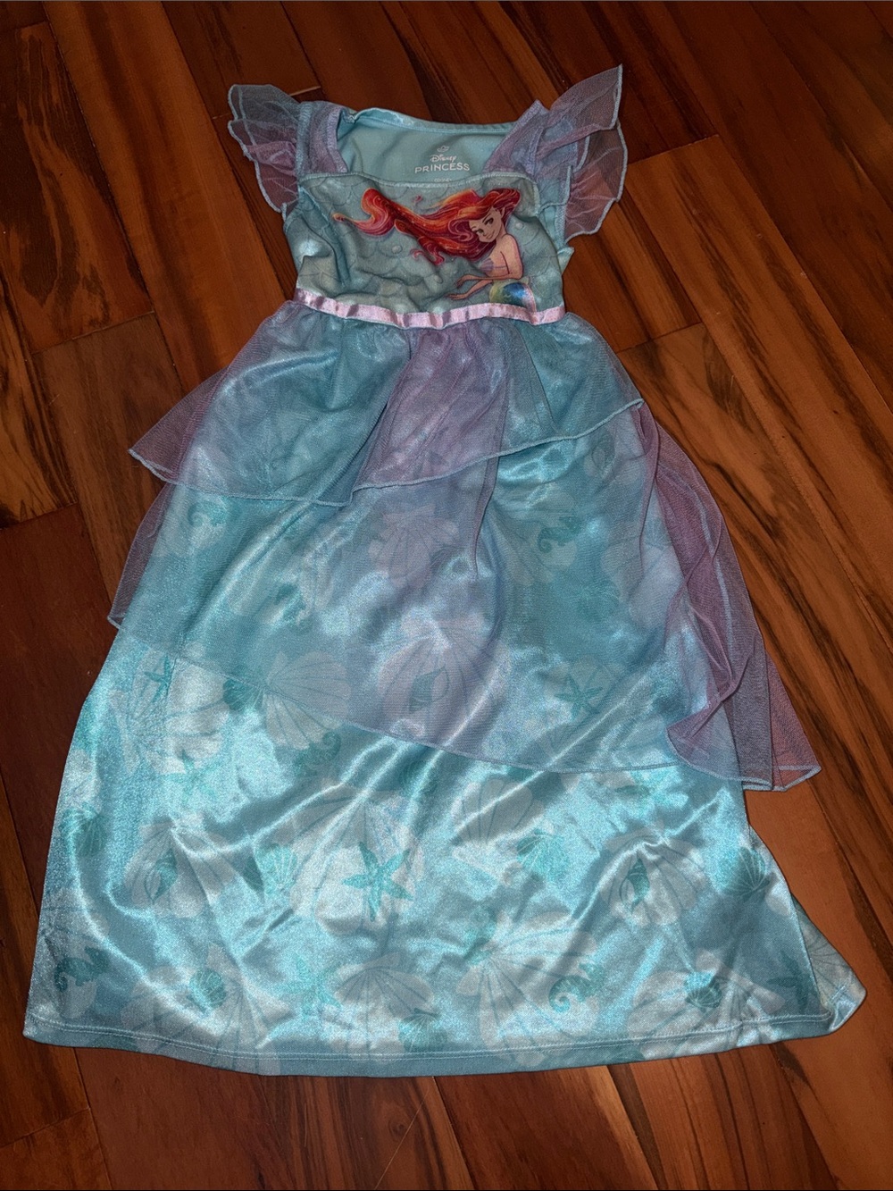 Disney Blue and Purple Ariel Princess Nightgown